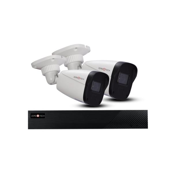 2كاميرا خارجية 5 ميجا ip + جهاز تسجيل 4 قنوات POE  ( ZTIPB-EG5M + ZTNX-EG4CH4k-POE-V2)