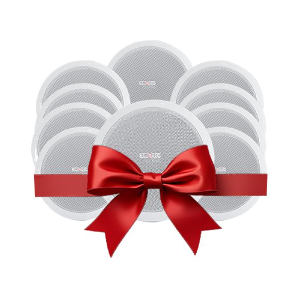 عدد 10 سماعه سقف 3 بوصة بقدرة 6 وات  شكل ديكوري صوت نقي جدا تعمل على جميع أنواع الامبيلفير ( ZTPA-6W3C )