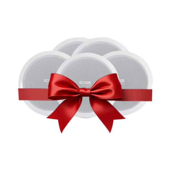 عدد 5 سماعه سقف 6.5 بوصة بقدرة 6 وات  شكل ديكوري صوت نقي جدا تعمل على جميع أنواع الامبيلفير ( ZTPA-6WC )