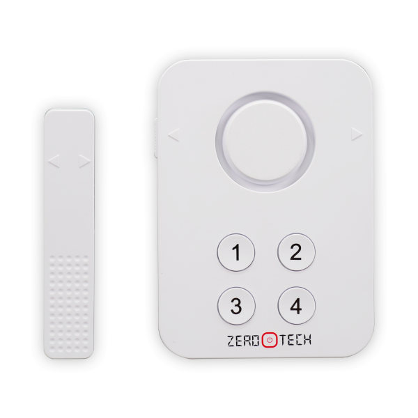 نظام انذار ضد السرقة يتم تركيبه على الباب او الشباك مزود بسرينه  يعمل بالبطاريه ويدعم التحكم wifi و الموبايل ابلكيشن او منوال (ZTS-SWD-KP)