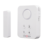 نظام انذار ضد السرقة يتم تركيبه على الباب او الشباك مزود بسرينه  يعمل بالبطاريه ويدعم التحكم wifi و الموبايل ابلكيشن او منوال (ZTS-SWD-KP)