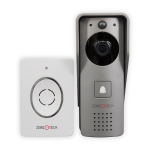 جرس باب ذكي فيديو يعمل WIFI يدعم البطارية و الادابتور و الموبايل ابليكشن لمكالمة الضيف صوت وصورة وامكانية فتح الباب عن بعد (ZTS-VDP-2C)