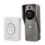 جرس باب ذكي فيديو يعمل WIFI يدعم البطارية و الادابتور و الموبايل ابليكشن لمكالمة الضيف صوت وصورة وامكانية فتح الباب عن بعد (ZTS-VDP-2C)