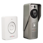 جرس باب ذكي فيديو يعمل WIFI يدعم البطارية و الادابتور و الموبايل ابليكشن لمكالمة الضيف صوت وصورة وامكانية فتح الباب عن بعد (ZTS-VDP-2C)
