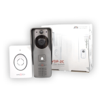 جرس باب ذكي فيديو يعمل WIFI يدعم البطارية و الادابتور و الموبايل ابليكشن لمكالمة الضيف صوت وصورة وامكانية فتح الباب عن بعد (ZTS-VDP-2C)