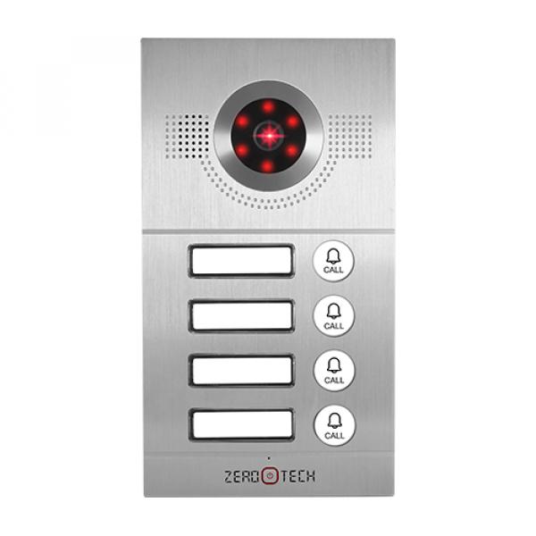 External intercom unit, 4 lines